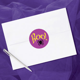 Sticker Rond Halloween Kids Boo