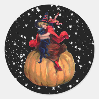 Sticker Rond Halloween : La Frontière Finale