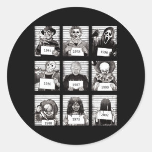 Sticker Rond Halloween légendes Déplaisantes Er Hots Horreur