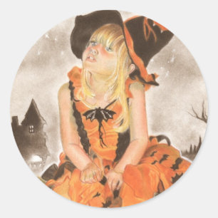 Sticker Rond Halloween magique