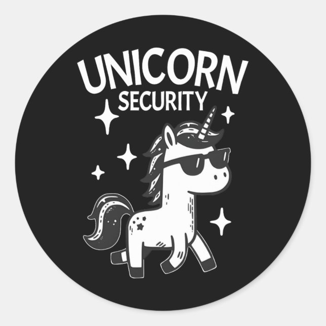 Sticker Rond Halloween Papa Maman Fille Parents Costume Unicorn (Devant)