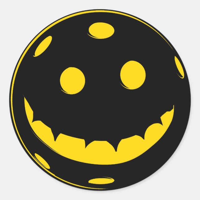 Sticker Rond Halloween Pickleball (Devant)