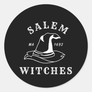 Sticker Rond Halloween, Salem Witches