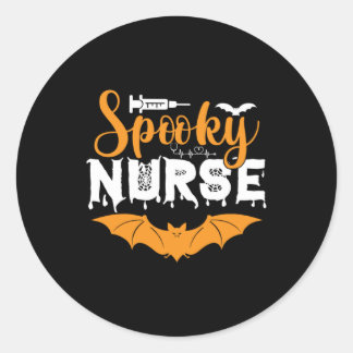 Sticker Rond Halloween Spooky
