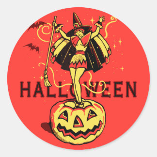 Sticker Rond Halloween (vintage)
