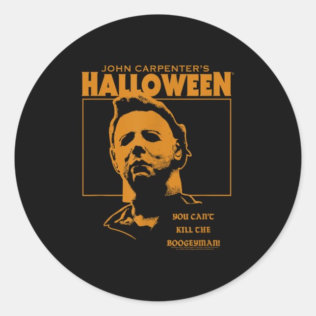 Sticker Rond Halloween vous ne pouvez pas tuer le Bogeyman (Devant)