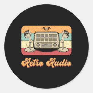 Sticker Rond HAM Radio Antenna Code amateur Opérateur Idée cade