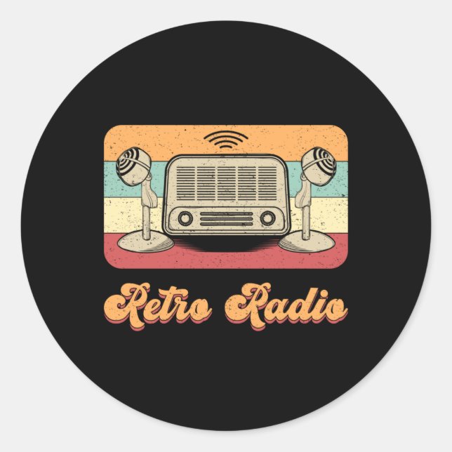 Sticker Rond HAM Radio Antenna Code amateur Opérateur Idée cade (Devant)