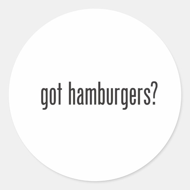 Sticker Rond hamburgers (Devant)