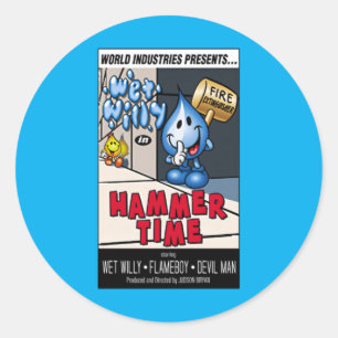 Sticker Rond Hammer Time World Industries