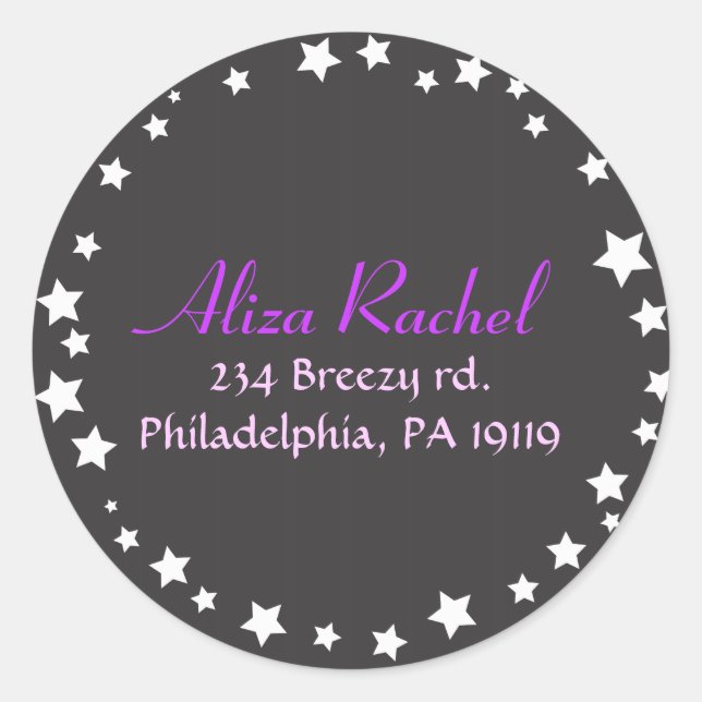 Sticker Rond HAMSA BEAUTY Bat mitzvah Invitation (Devant)
