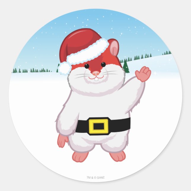 Sticker Rond Hamster (Devant)