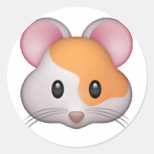 Sticker Rond Hamster - Emoji