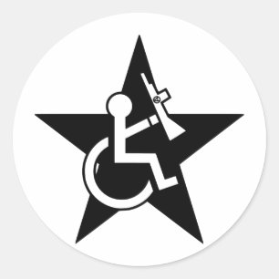 Sticker Rond Handicapable