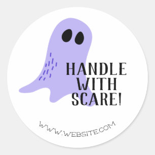 Sticker Rond Handle Halloween avec emballage de soins