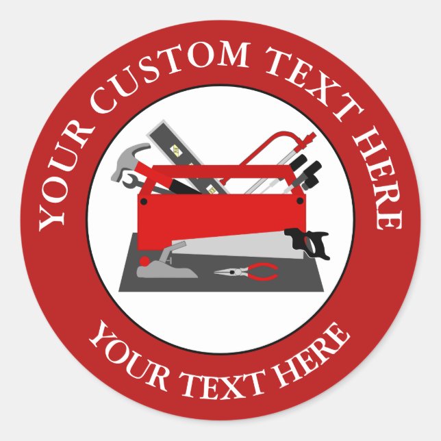 Sticker Rond Handyman Tool Box 1 1/2" (Devant)