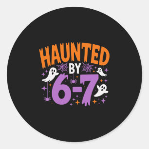 Sticker Rond Hanté par 67 Six Sept Mème 