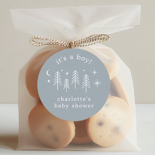 Sticker Rond Happy Camper C'est un garçon