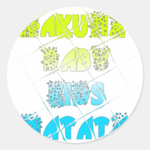 Sticker Rond Happy Colors Hakuna Matata Hakunamatata