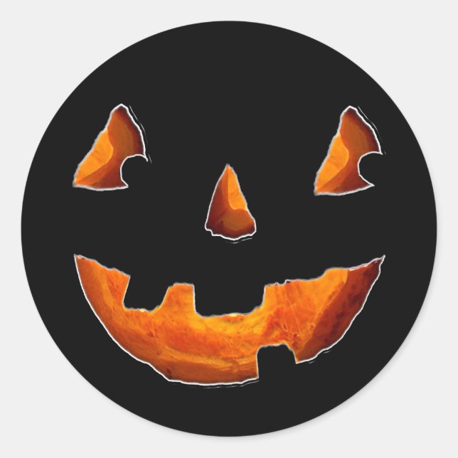 Sticker Rond Happy Halloween (Devant)