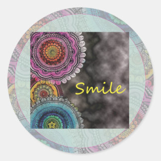 Sticker Rond Happy Karma