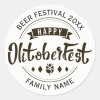 Happy Octoberfest Modèle de typographie moderne 2