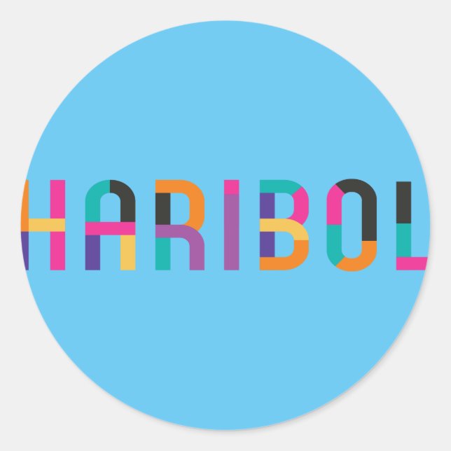 Sticker Rond Haribol Nitai Gaur (Devant)