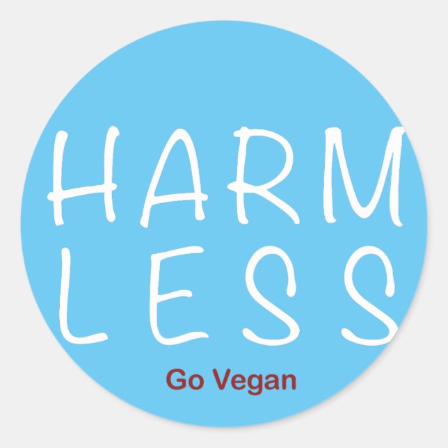 Sticker Rond Harm Less (Devant)