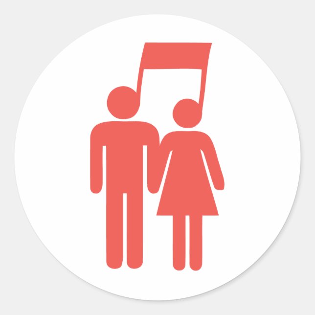 Sticker Rond Harmonie dans la synchronisation (Devant)