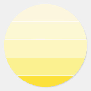 Sticker Rond Harmonie de couleurs jaune vanille élégante modern