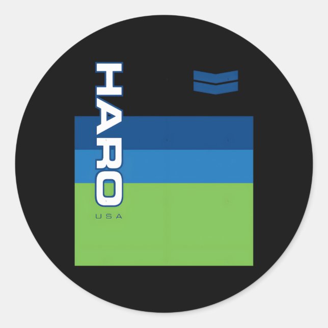 Sticker Rond Haro Bmx Jersey (Devant)