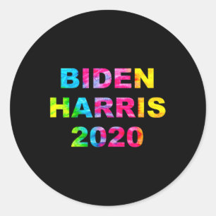 Sticker Rond Harris 2020 Election Tie Dye Vintage Hippie