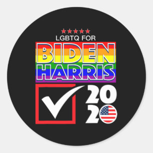 Sticker Rond Harris 2020 Lgbt Gay pride Élections Américaines D