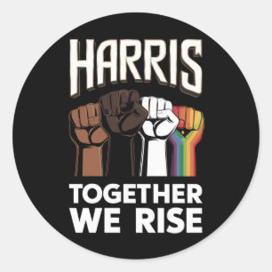 Sticker Rond Harris 2024 Election LGBT Kamala Harris 2024