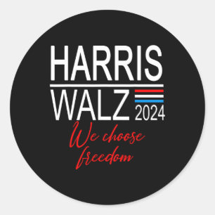 Sticker Rond Harris 2024 Harris WAlzheimer Nous Choisissons La