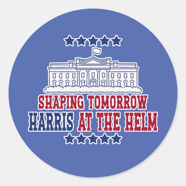Sticker Rond Harris à la barre - Vote pour l'intégrité (Devant)