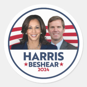 STICKER ROND HARRIS BESHEAR 2024