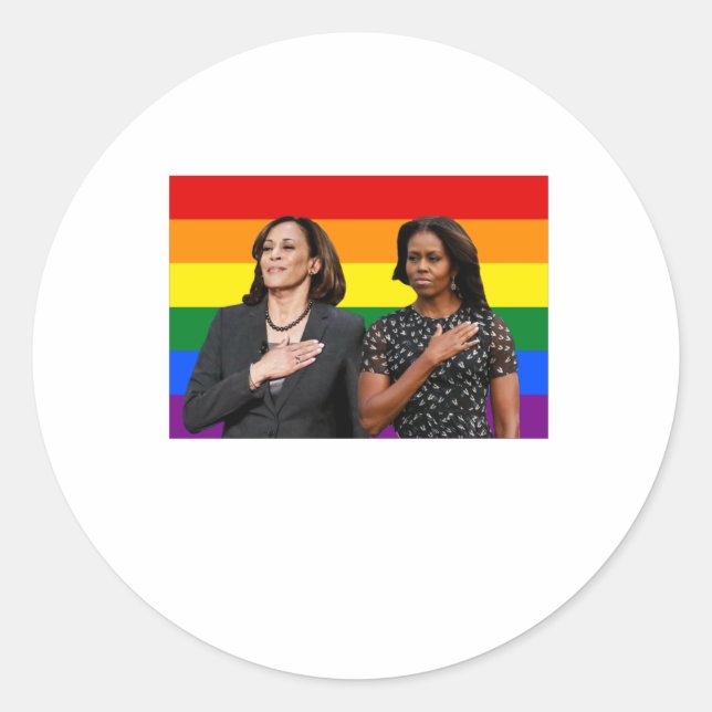 Sticker Rond Harris Obama 2029 (Devant)