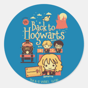 STICKER ROND HARRY POTTER™   BACK TO HOGWARTS™