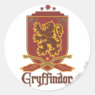 Sticker Rond Harry Potter   Badge Gryffindor QUIDDITCH™