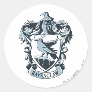 Sticker Rond Harry Potter   Blason de la maison Serdaigle moder