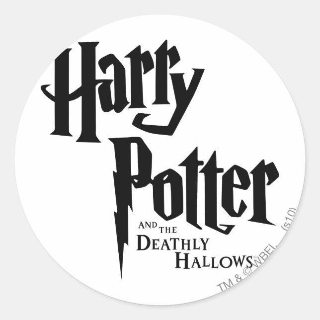 Sticker Rond Harry Potter et le logo des hirondelles mortelles  (Devant)