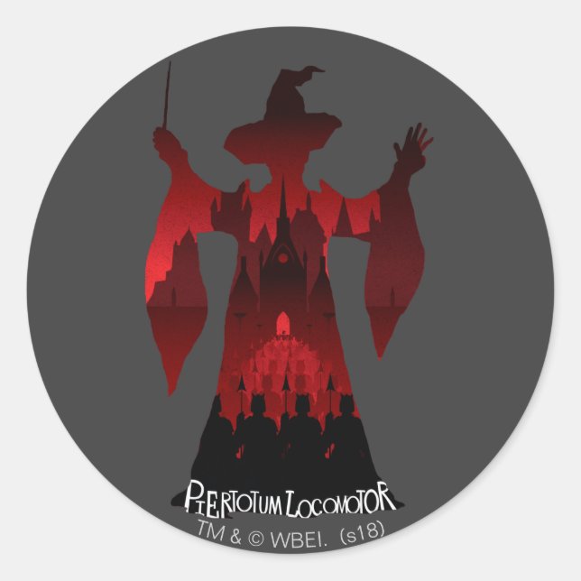 Sticker Rond Harry Potter | Professeur McGonagall's Statue Army (Devant)