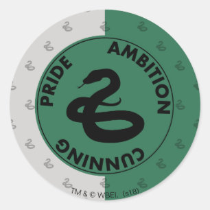 Sticker Rond Harry Potter SLYTHERIN™ Caractéristiques graphiq