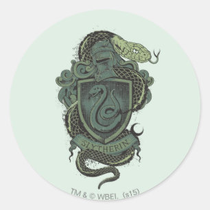 Sticker Rond Harry Potter Slytherin Crest