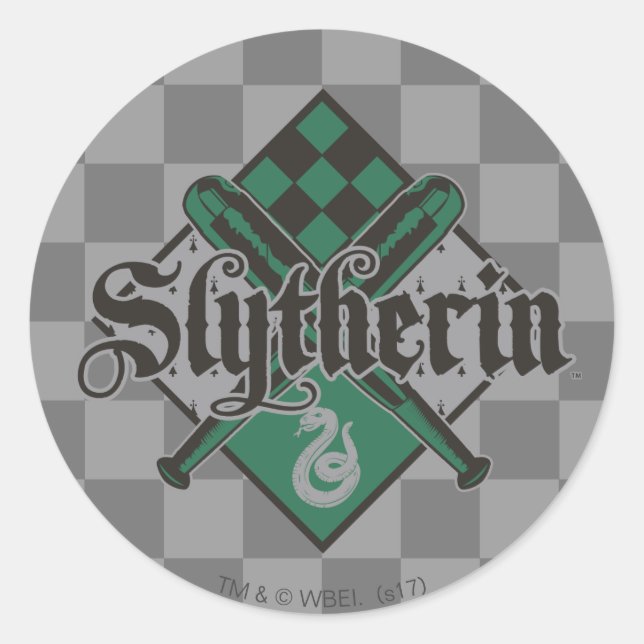Sticker Rond Harry Potter | Slytherin QUIDDITCH™ Crest (Devant)