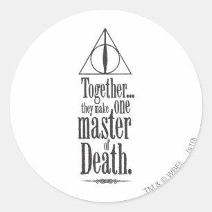 Sticker Rond Harry Potter Spell Maître de la mort