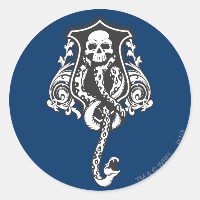 Sticker Rond Harry Potter Spell | Marque foncée (Devant)