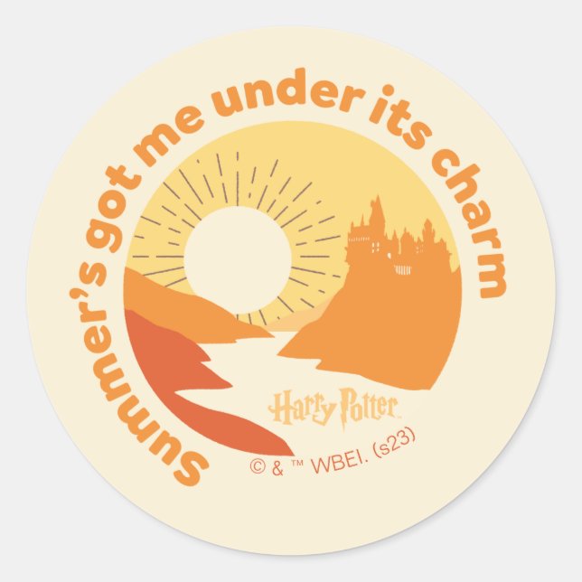 Sticker Rond HARRY POTTER™ | Summer Magic HOGWARTS™ Castle (Devant)