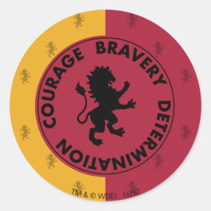 Sticker Rond Harry Potter   Traits de la maison GRYFFINDOR™ Gra
